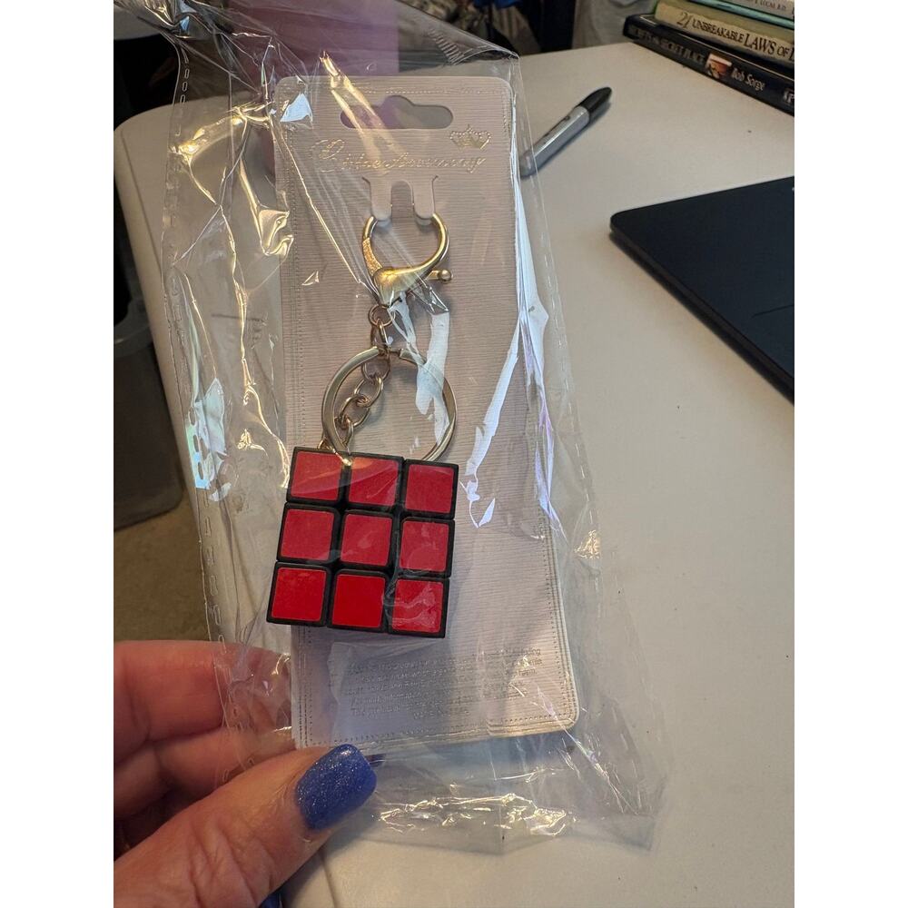 Rubik’s cube keychain